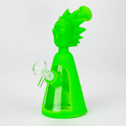7" RM Cartoon multi colored silicone water bong [H119]_9
