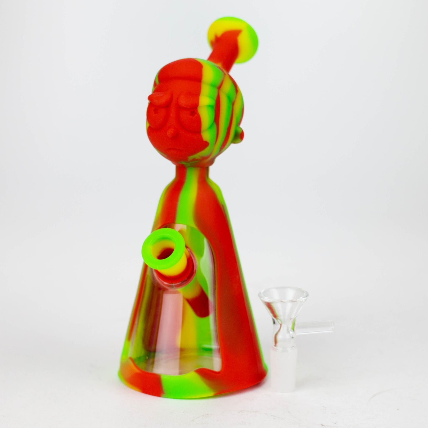 7" RM Cartoon multi colored silicone water bong [H120]_3
