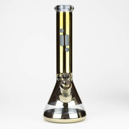 13.5" Infyniti 7 mm metallic classic beaker bong_5