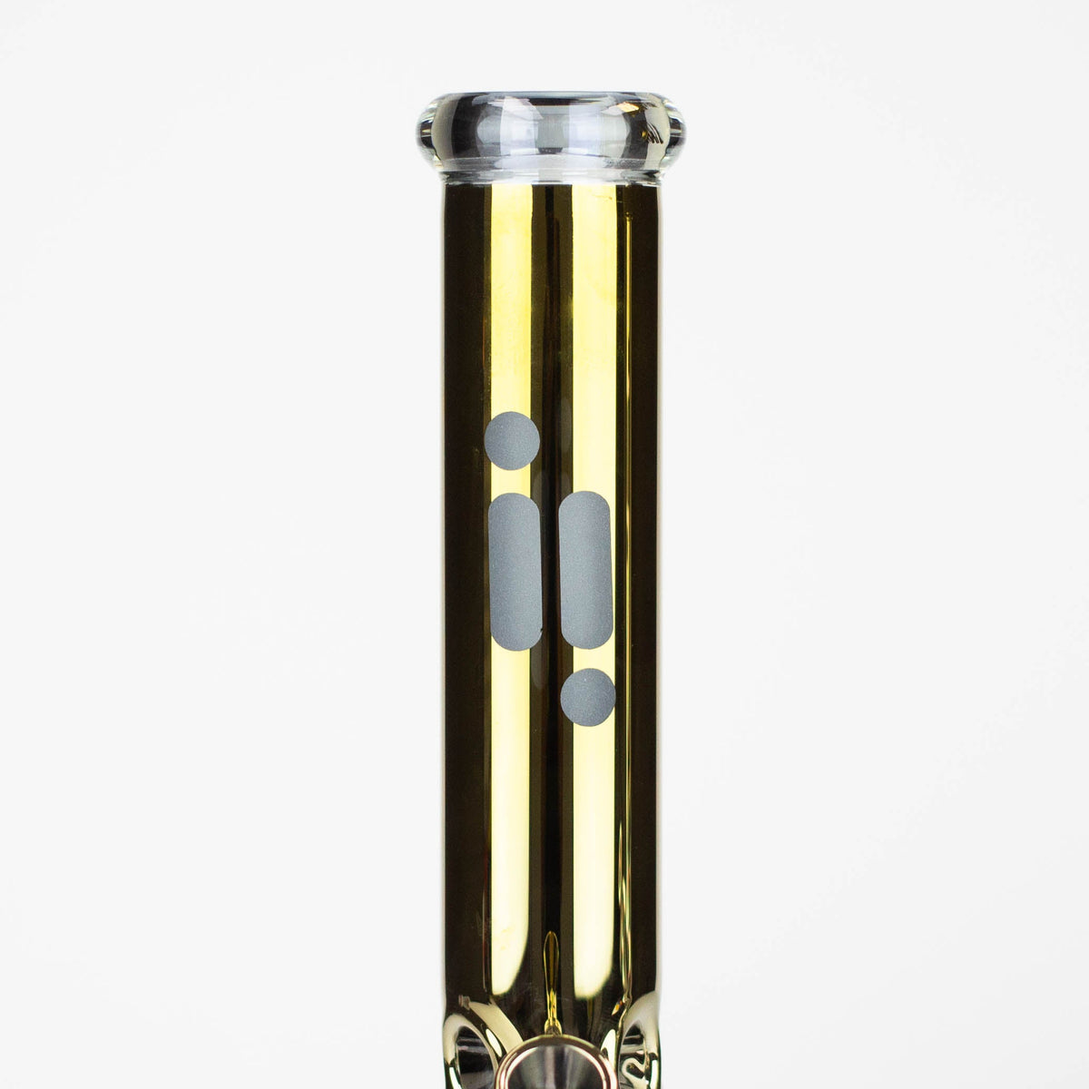 13.5" Infyniti 7 mm metallic classic beaker bong_7