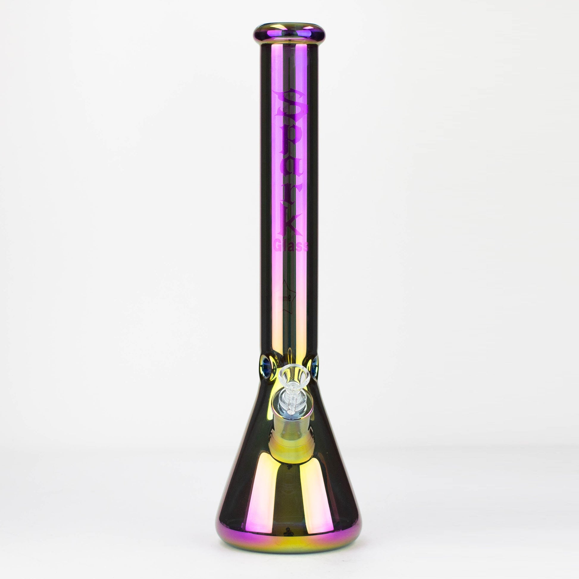 Spark | 18" Electorplated 9 mm glass water bong_13
