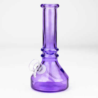 6" heavy color soft glass water bong_3
