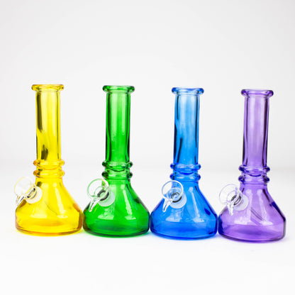 6" heavy color soft glass water bong_0