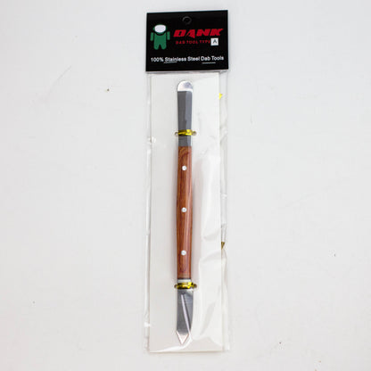 DANK  STAINLESS STEEL DABBER WITH WOOD HANDLE_1