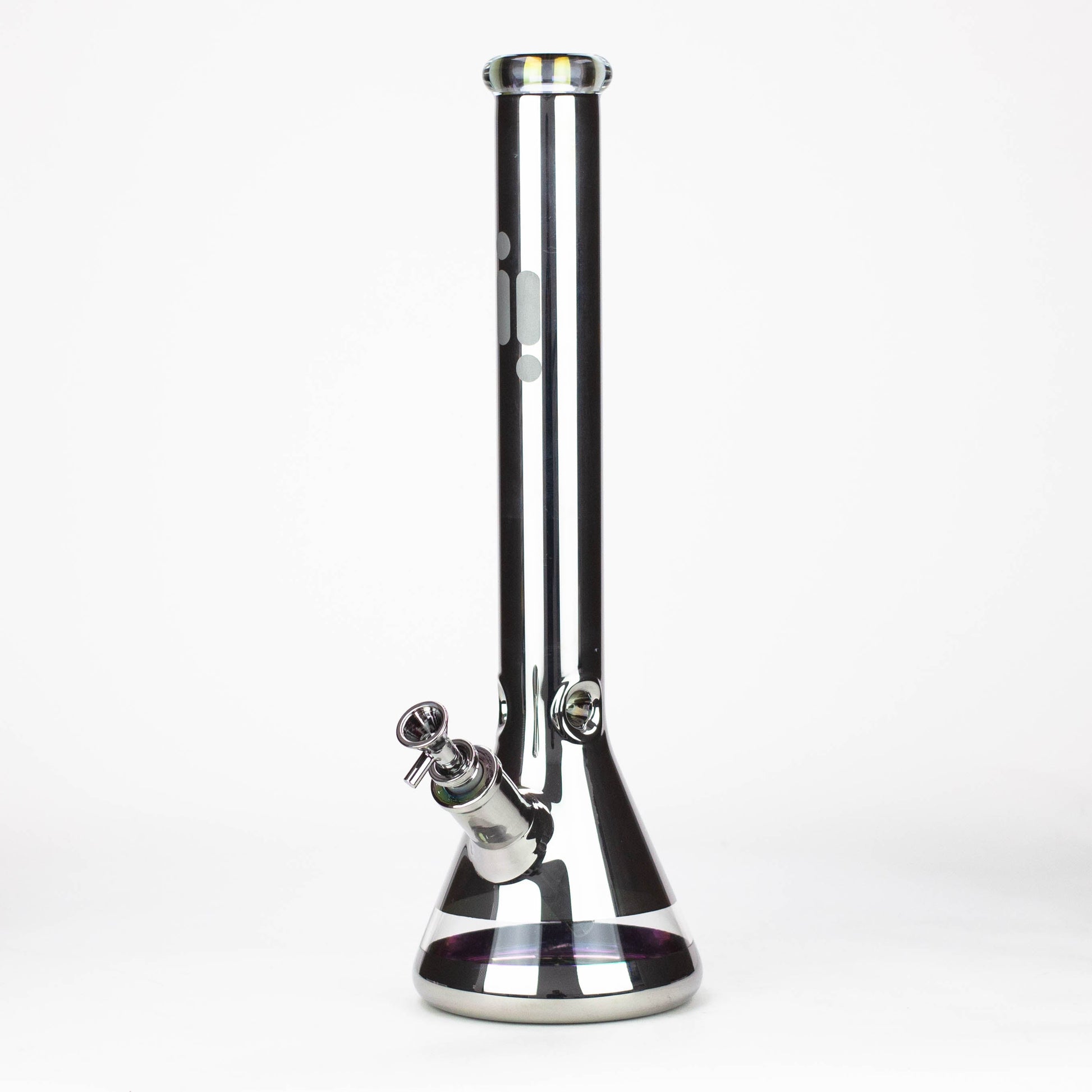 Infyniti | 18" 7 mm electroplated glass water bong [GP2004]_5