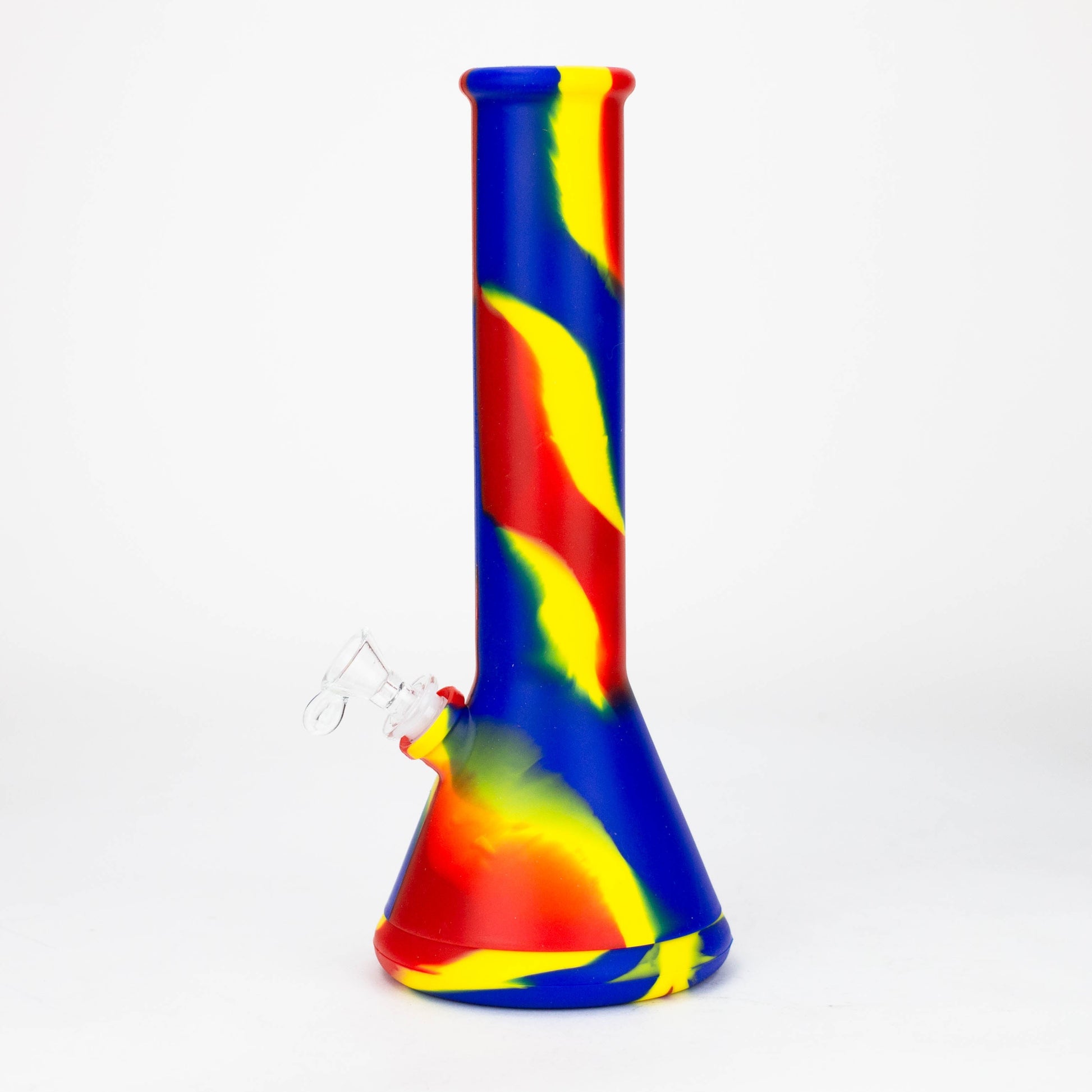 12" Assorted color Silicone detachable beaker water bong_2