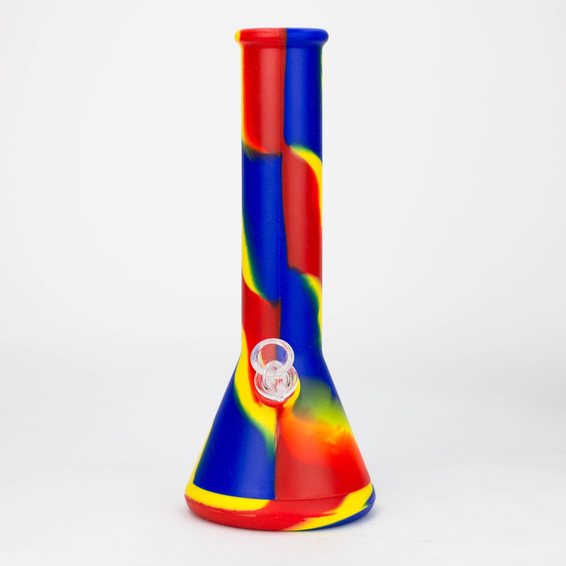 12" Assorted color Silicone detachable beaker water bong_3