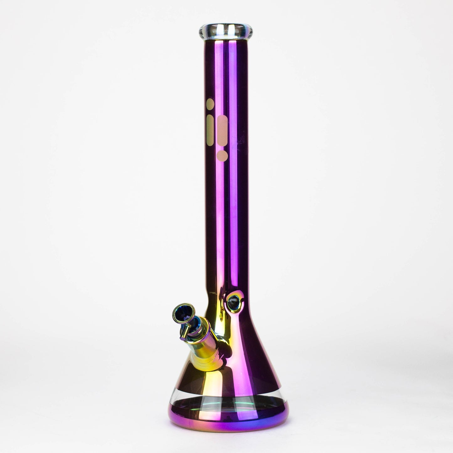 Infyniti | 18" 7 mm electroplated glass water bong [GP2004]_3