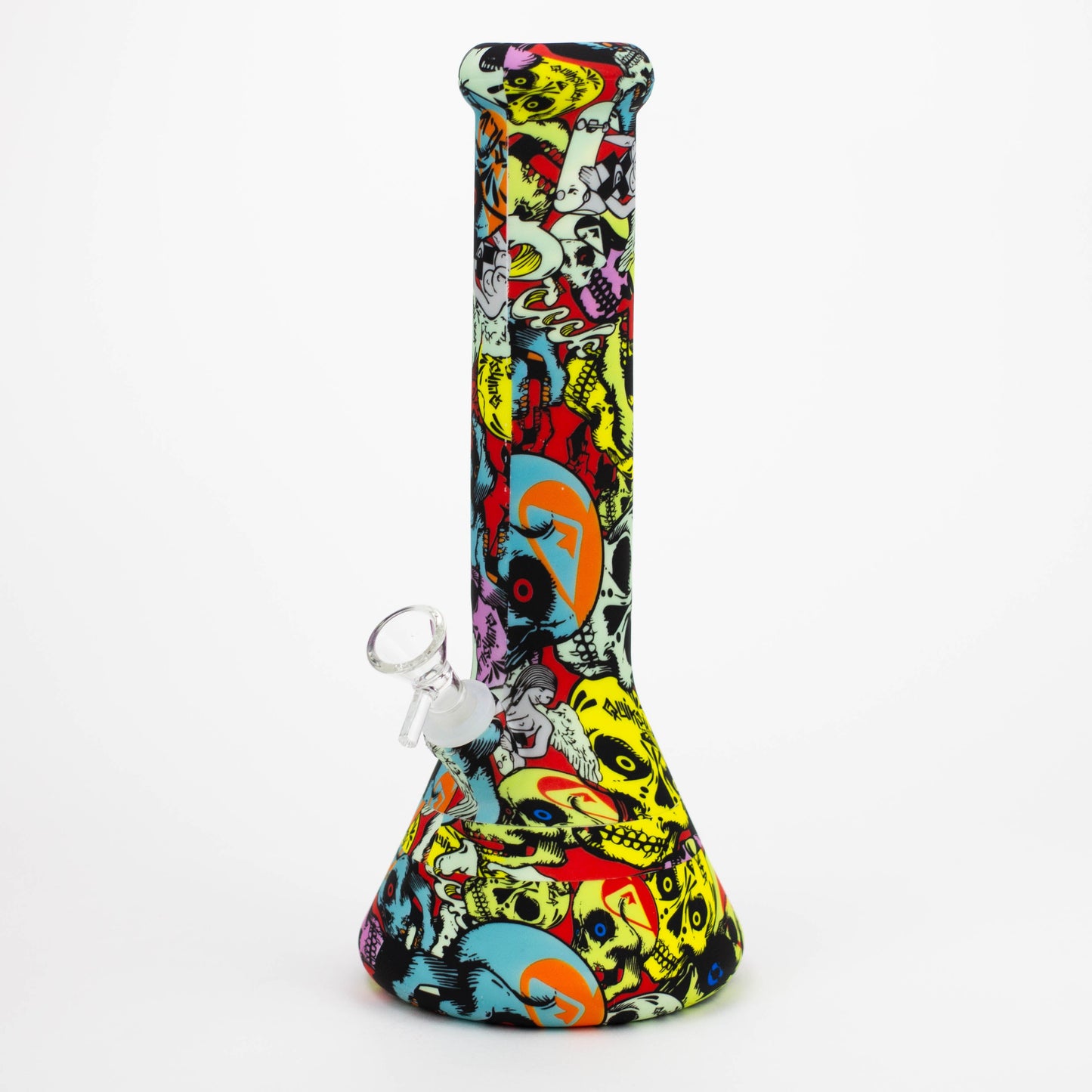 12" Silicone Bong  with Assorted Graphics [7050090B]_2