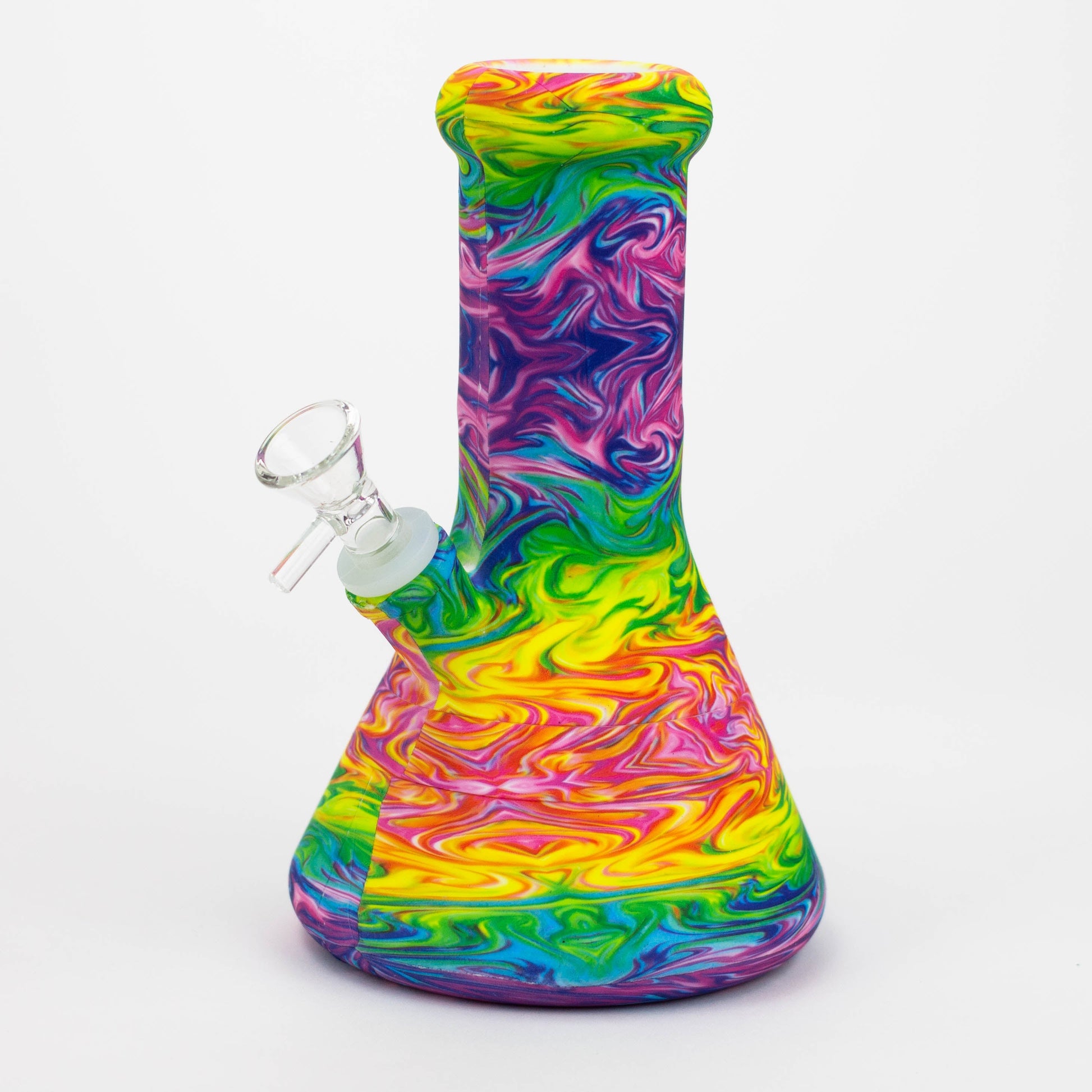 8" Silicone Bong With Assorted Graphics [7050094B]_2