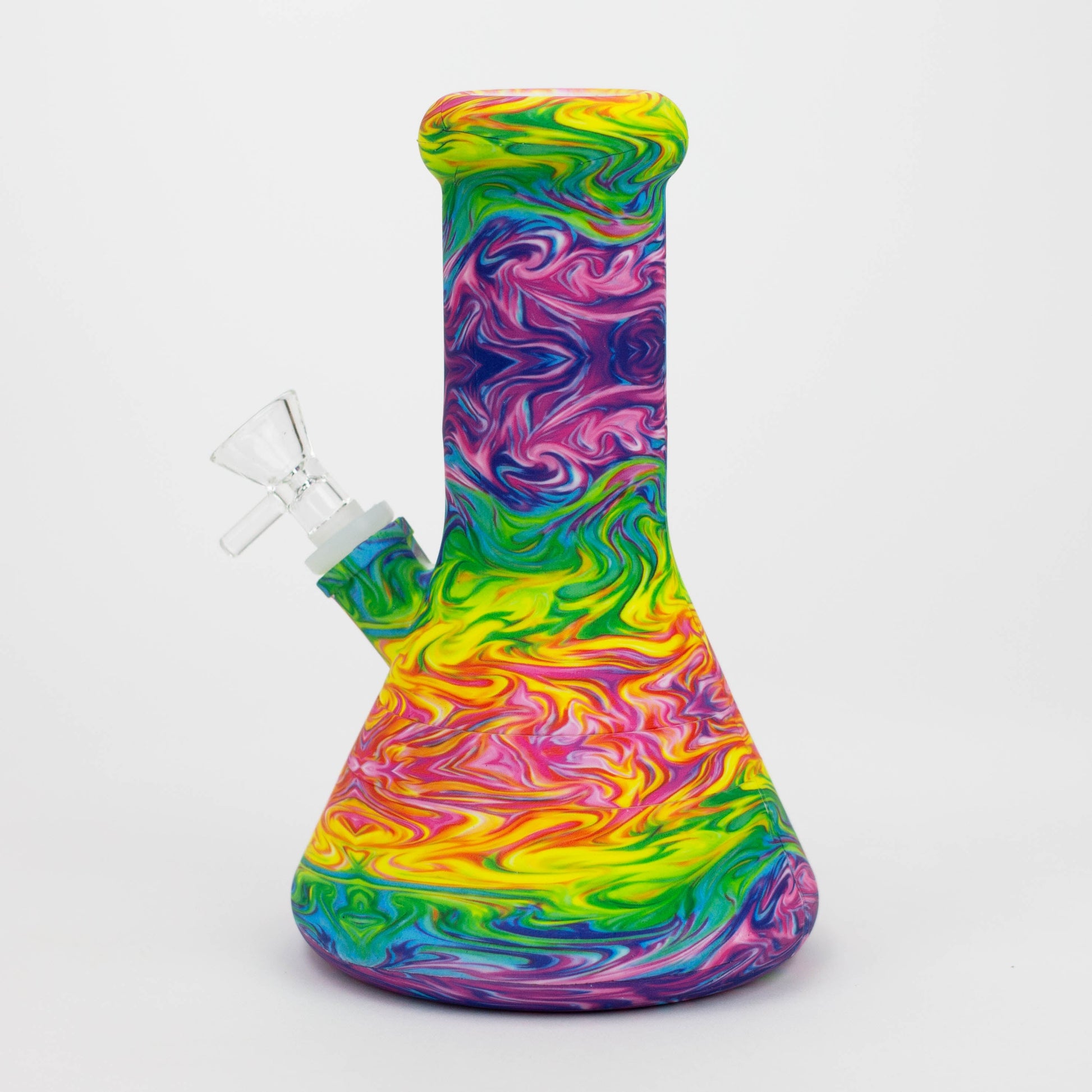 8" Silicone Bong With Assorted Graphics [7050094B]_3