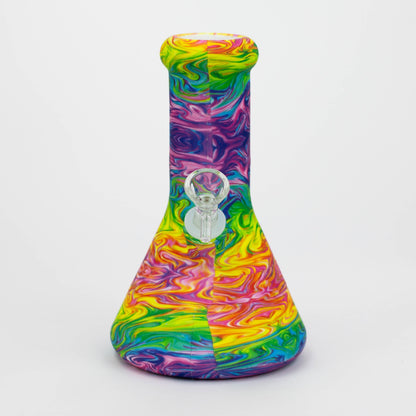 8" Silicone Bong With Assorted Graphics [7050094B]_4