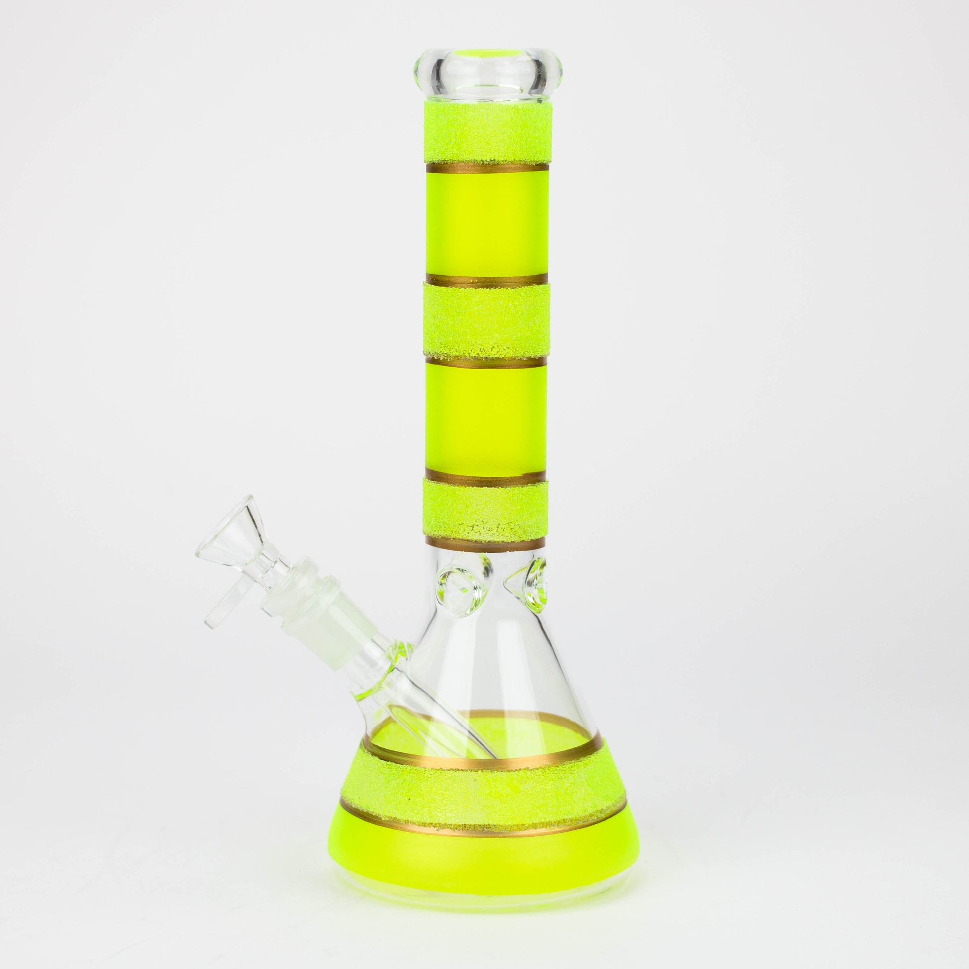 10" Yellow glass water bong [BH091]_1