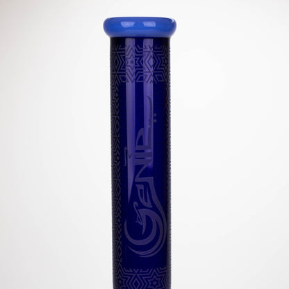Genie | 17" sandblasted artwork tube 7 mm glass water bong [GB21006]_1