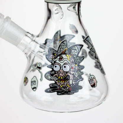 8" Glow in the dark Glass Bong with RM design [BH085]_6