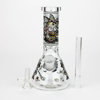 8" Glow in the dark Glass Bong with RM design [BH085]_7