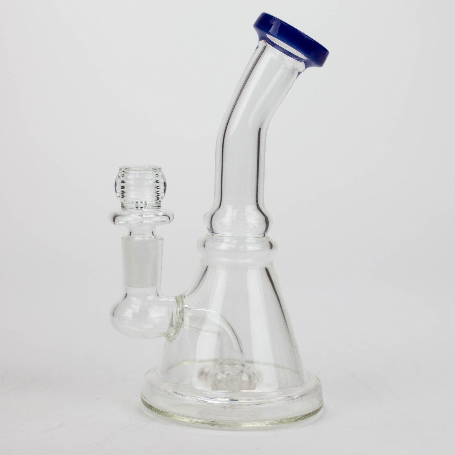6.5" assorted color glass bong with shower head diffuser_2