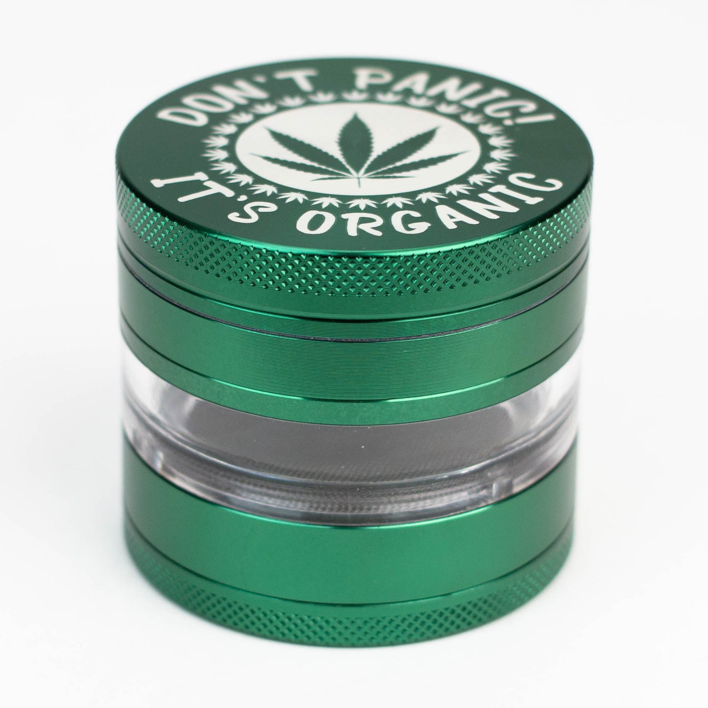 Heavy Duty Large "Don't Panic It's Organic" 4 Parts Weed Grinder Engraved in Canada_16
