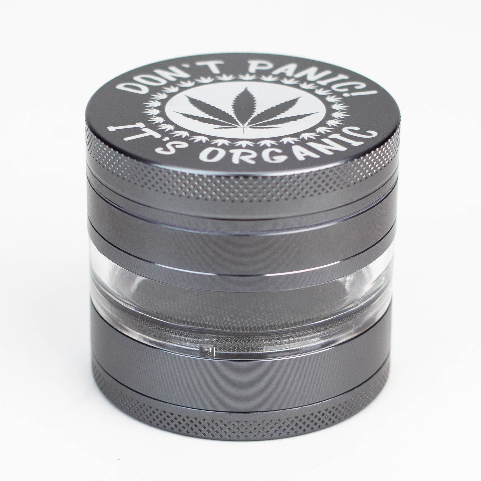 Heavy Duty Large "Don't Panic It's Organic" 4 Parts Weed Grinder Engraved in Canada_11