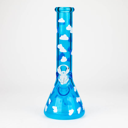 10" Glass Bong With Cloud Design [WP-136]_2