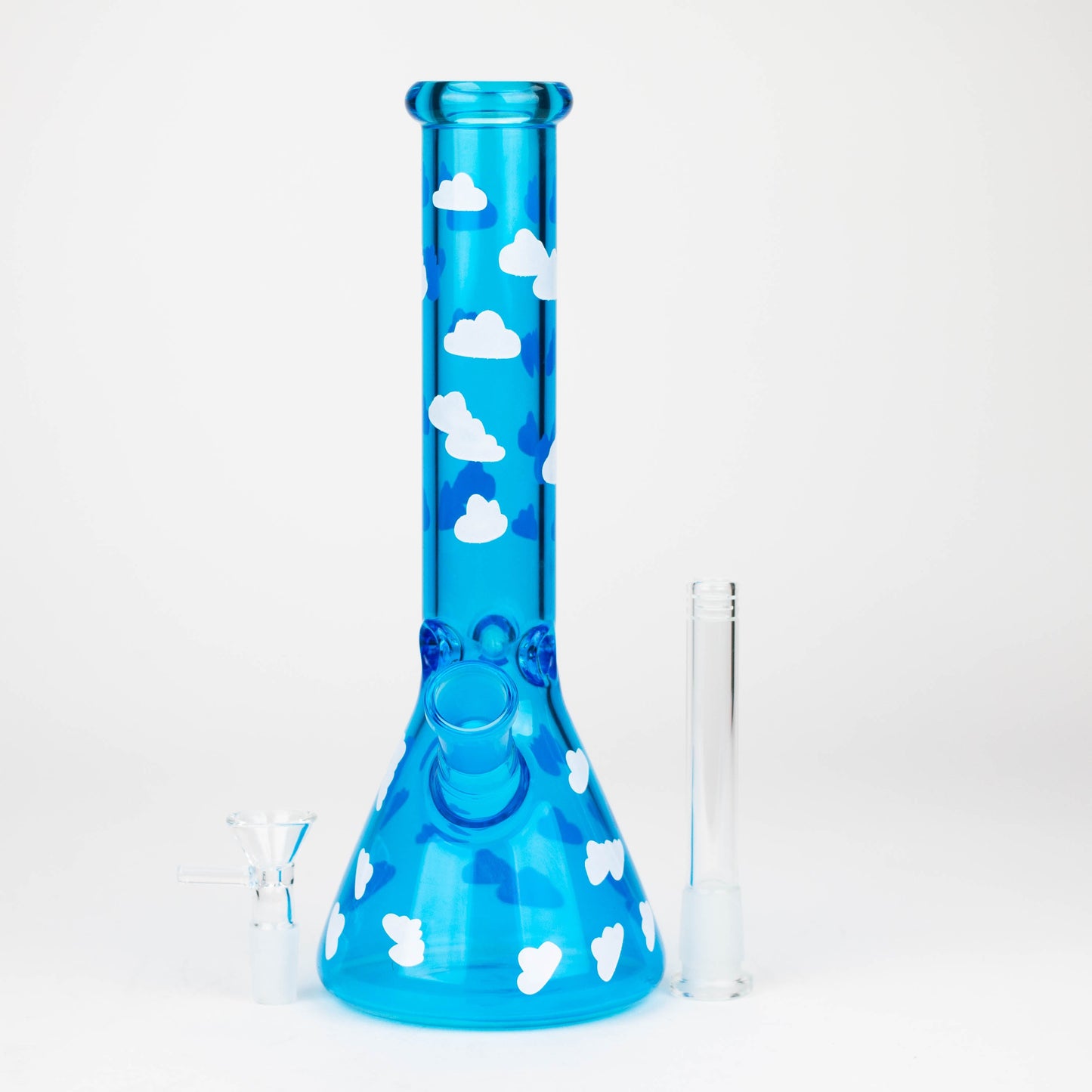 10" Glass Bong With Cloud Design [WP-136]_5