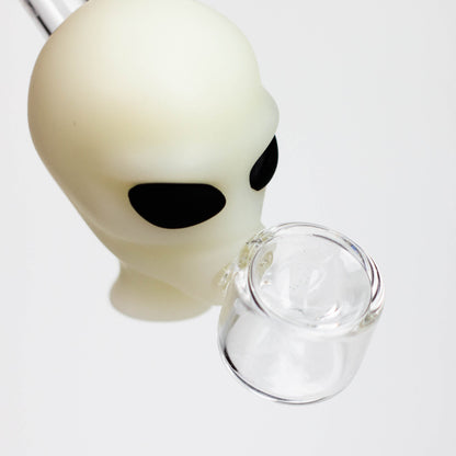 4" Alien hand pipe glow in the dark [H279G]_4