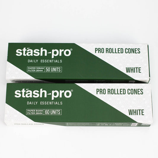 Stash-Pro |  Bleached (White) Pro rolled Cones_0