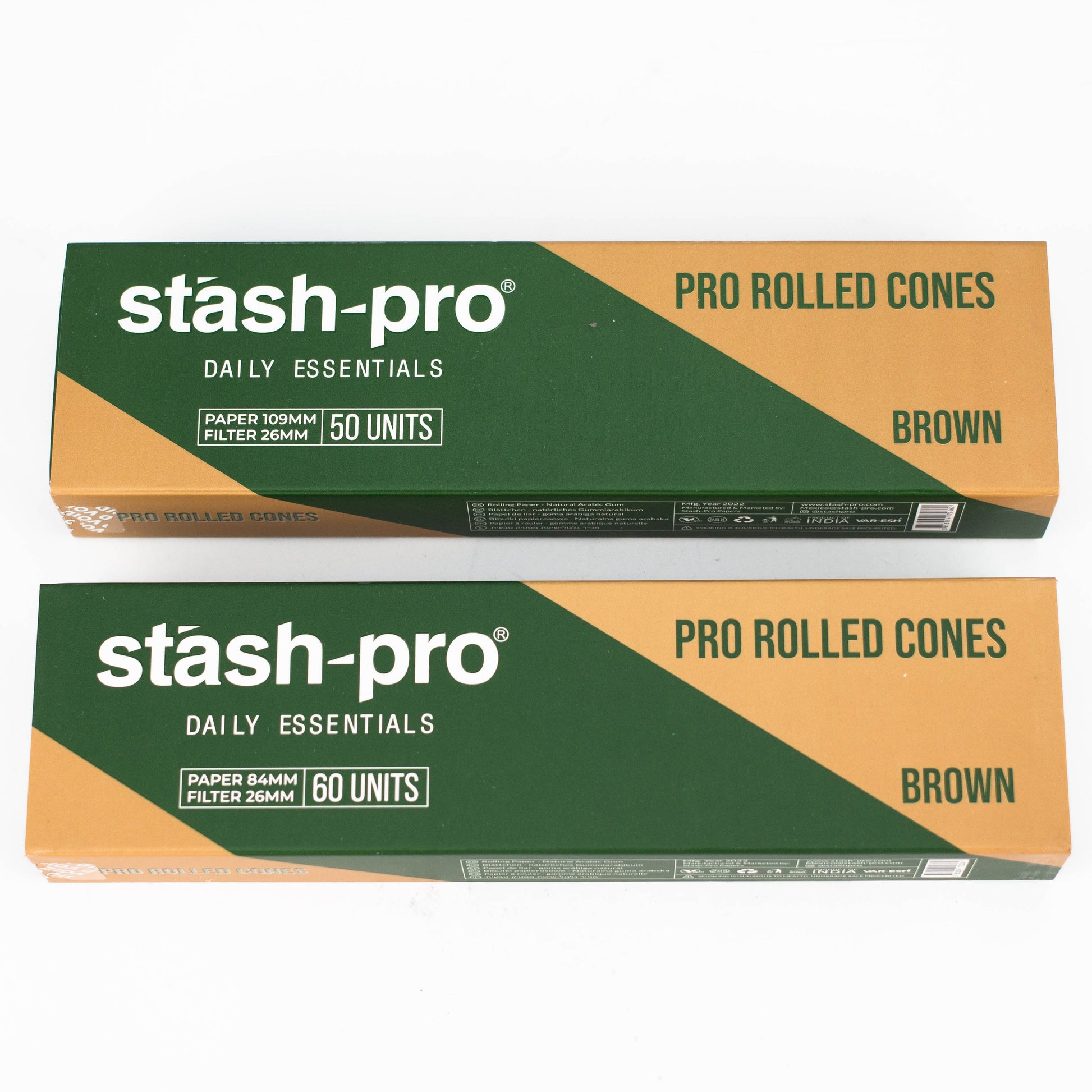 Stash-Pro |  Unbleached (Brown) Pro rolled Cones_0