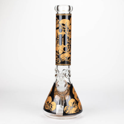 Infyniti | 14" Skull beaker 7 mm glass bong_8