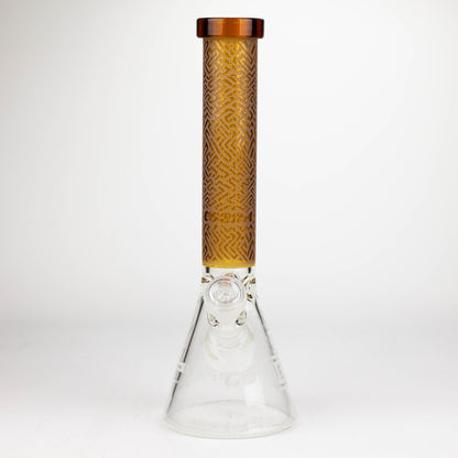 COBRA | 14" sandblasted geometric graphic 7 mm glass bong [YY04]_7