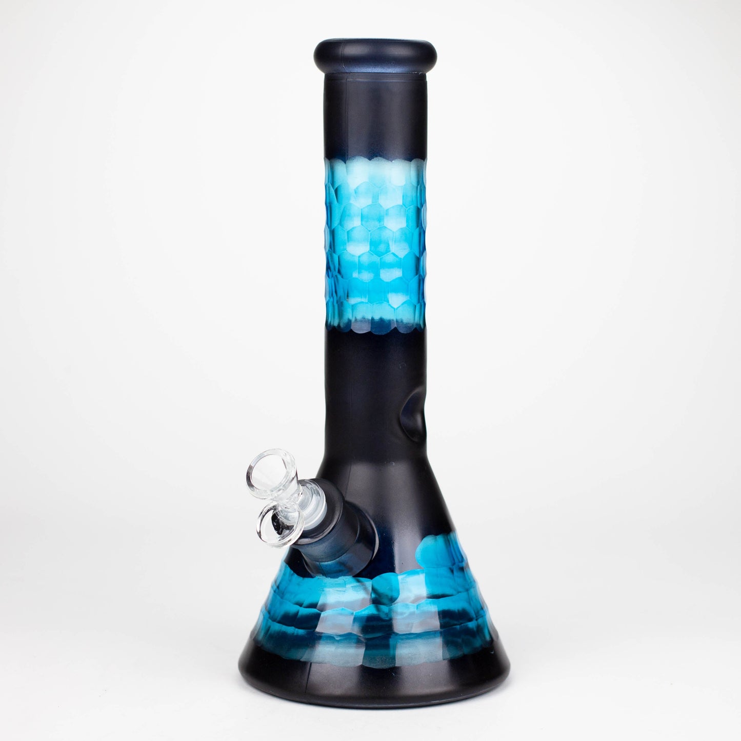 12.5" Soft glass 7mm beaker water bong [M12007B]_4