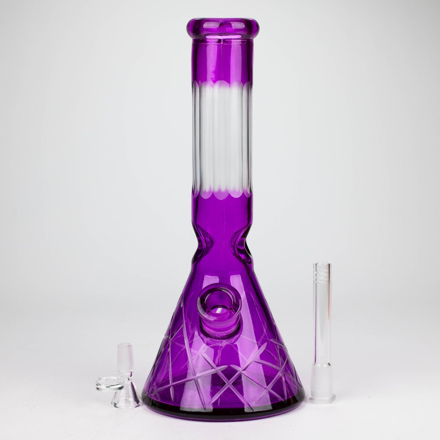 12.5" Soft glass 7mm beaker water bong [M12007A]_1
