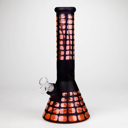 12.5" Soft glass 7mm beaker water bong [M12008]_2