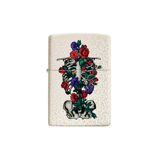Zippo 49252 Floral Skeleton Design