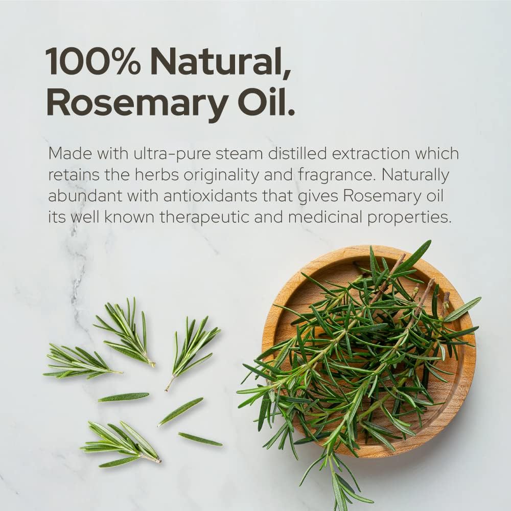 Plant of Life | Rosemary Essential Oil for Aromatherapy Hair, Skin, & Nails (2 oz / 60mL)_3