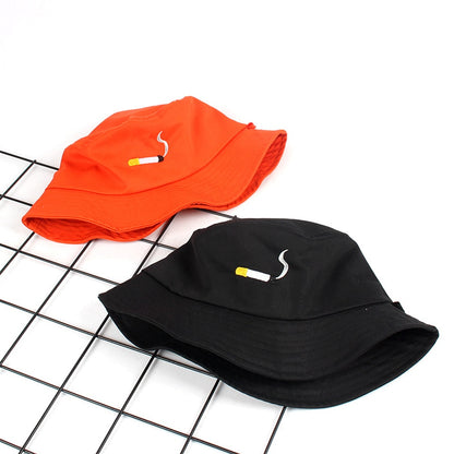 Cigarette Embroidery Bucket Hat