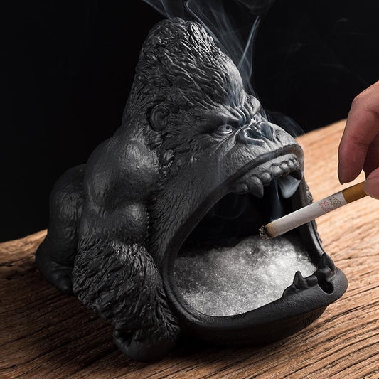 Ceramic Gorilla Shape Ashtray
