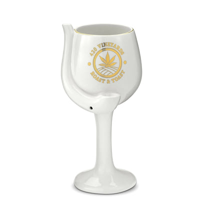 420 Vineyards - Roast & Toast Ceramic Wine Glass pipe_0