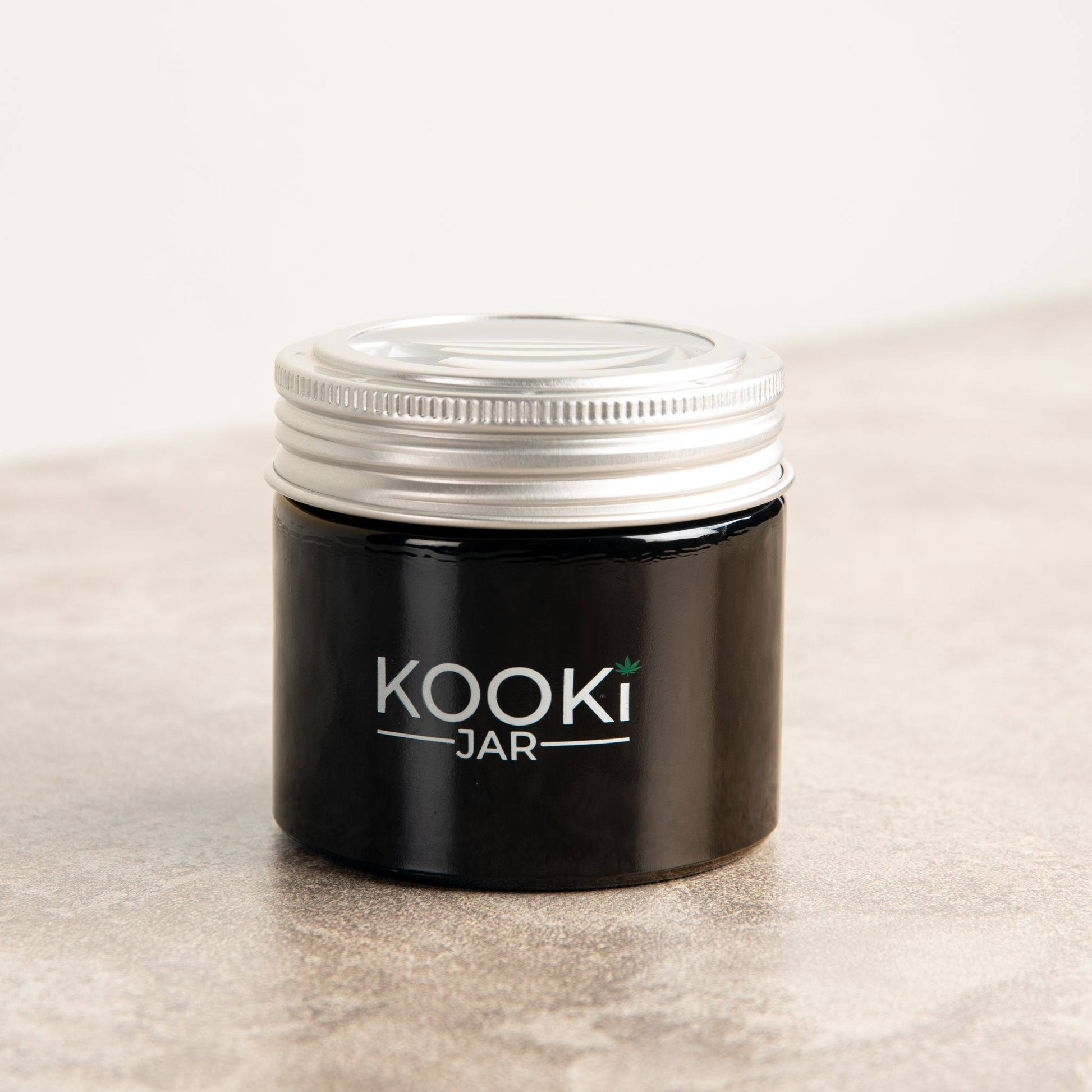 The Compact | Small Glass Stash Jar with 5x Magnifying Lid_0