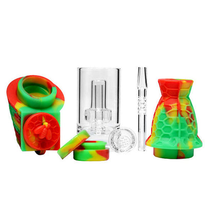 8 inch Silicone Nectar Collector Bubbler [WP-28]_4
