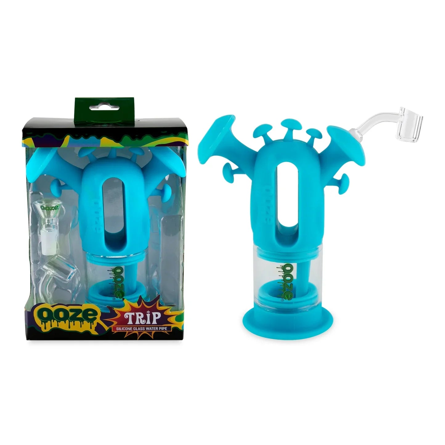 Ooze | Trip Pipe Silicone Water Bubbler & Dab Rig_1