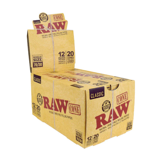 RAW Classic pre-rolled cones single size 70/30_0