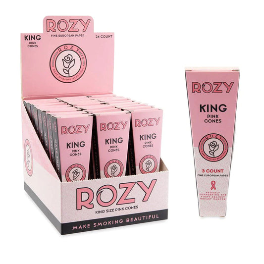 Rozy | Pink King Size Pre-Rolled Cones 3pk – 24ct Display_0