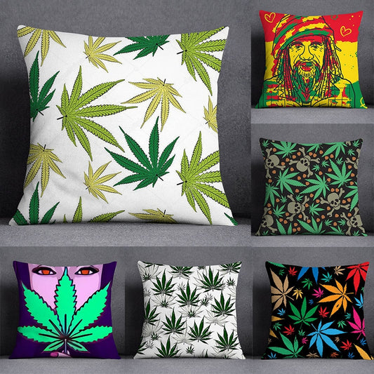 Weed Themed Pillow Case