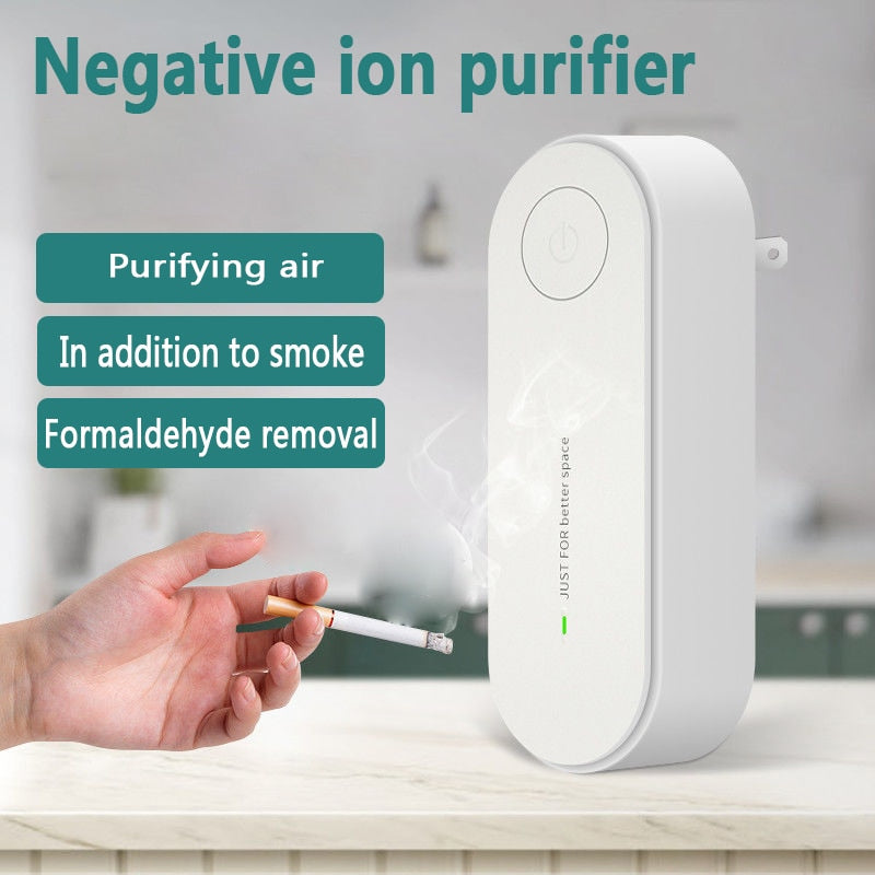 Portable Air Purifier Anion Air Purification Xiomi Air Freshener Ionizer Cleaner Dust Cigarette Smoke Remover Toilet Deodorant