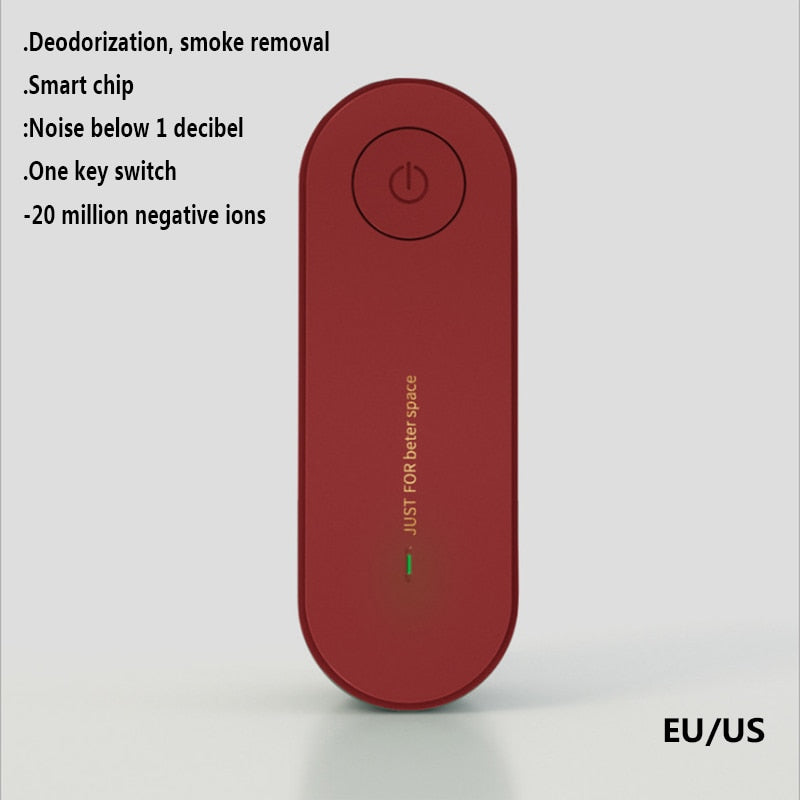 Portable Air Purifier Anion Air Purification Xiomi Air Freshener Ionizer Cleaner Dust Cigarette Smoke Remover Toilet Deodorant