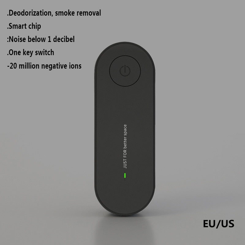 Portable Air Purifier Anion Air Purification Xiomi Air Freshener Ionizer Cleaner Dust Cigarette Smoke Remover Toilet Deodorant