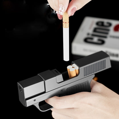 Pistol Lighter with Cigarette Case