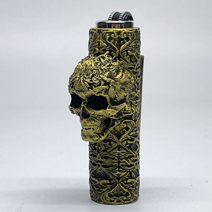 Unique Skull Case Cover for Mini Clipper Lighter_0