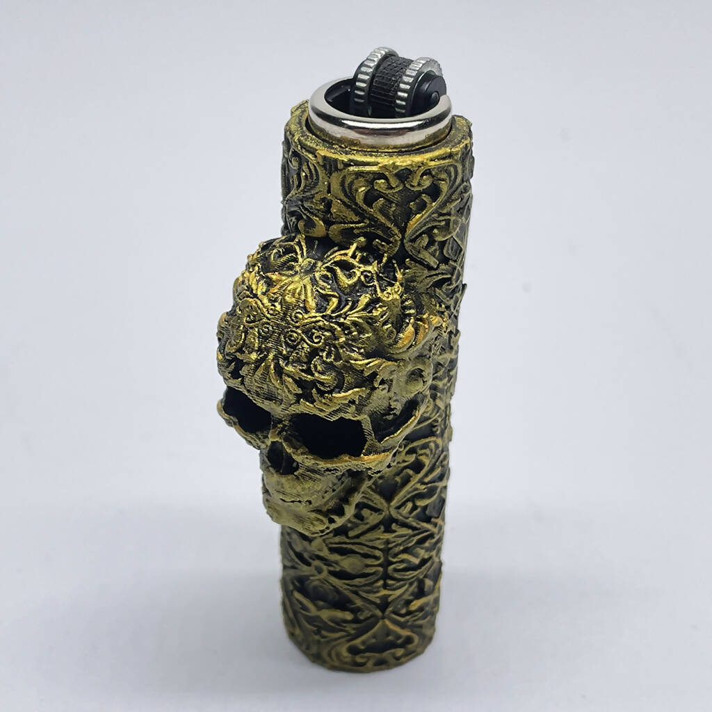 Unique Skull Case Cover for Mini Clipper Lighter_4